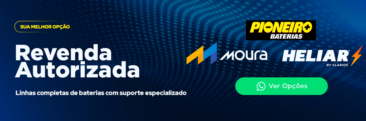 Revenda autorizada das linhas Pioneiro, Moura e Heliar, com suporte especializado.